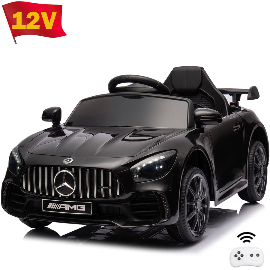 Seizeen 12V Kids Ride On Cars Battery Powered, Benz-GTR Ride on Toy w/ Remote Control, 3 Speeds, Music Player, Ride On Cars for Kids As Best Gift for Girls Boys, Black