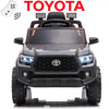 Seizeen 12V Kids Ride on Cars W/ Remote Control, Battery Powered Toyota Tacoma Ride on Toy as Best Gift for Girls Boys, Gray