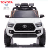 Seizeen 12V Kids Ride on Cars W/ Remote Control, Battery Powered Toyota Tacoma Ride on Toy as Best Gift for Girls Boys, White