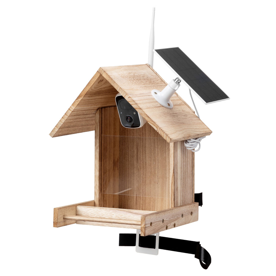 Smart Bird Feeder Outdoor, Bird Feeder with Camera, AI Bird Feeder w/3.5L Food Case, APP Control, 11000+Bird Recognition, Voice Dialogue, 1080P HP Video & Photo, 5200mAh Battery