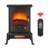 Heater for Inside, Electric Fireplace W/ Remote Control, 1500W Freestanding Heater for Tabletop Decor, 3D Flame Fireplace for Home Room