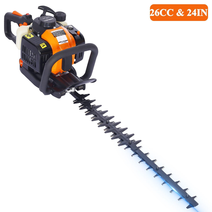 Seizeen Gas Powered Hedge Trimmer, 26CC 2-cycle Powerful Hedge Trimmer Cordless with 24¡¯¡¯L Double Side Blade, 13LBS Lightweight Design