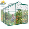 Seizeen Greenhouse for Outdoor, Large Walk in Greenhouse Kit, Heavy Duty Metal Green house w/ Window, Sliding Door for Backyard Garden Plants Accessories, 98 x 75 x 77¡¯¡¯