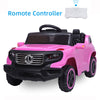 Seizeen Ride On Toys for Girls & Boys, 6V Battery 4-Wheel Riding Truck Cars, Electric Toys Vehicles W/ Remote Control for 2-5 Years Old, 3 Speeds, MP3 Player, LED Lights, Seat Belt, Pink