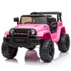 Seizeen Ride on Truck Car for Kids Battery Powered, Kids Truck With Big Hubs & Off Road Painting, Cool Ride on Toy w/ Remote Control as Best Gift for Girls Boys, Pink