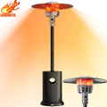 Seizeen Tall Patio Heaters for Outdoor Use, 50,000 BTU Super Warm Propane Heaters with Fast Ignition, Freestanding Heater W/Wheels for Restaurant Cafe Deck Yard