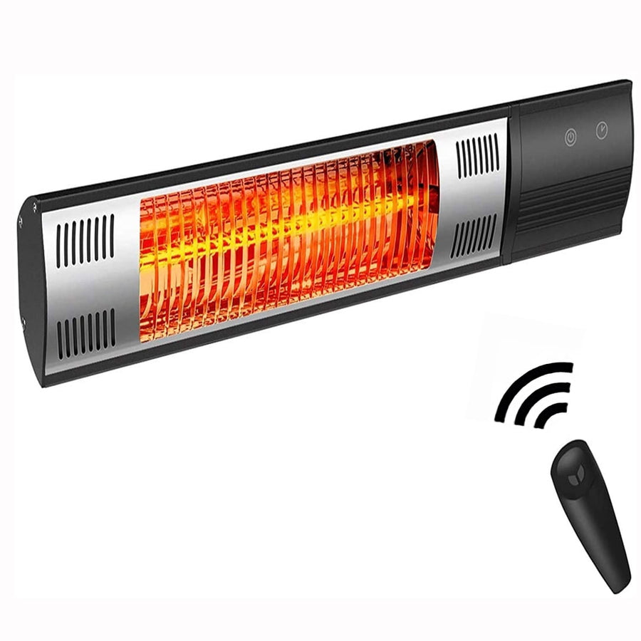 Seizeen Wall Mounted Outdoor Patio Heater, 1500W Electric Heaters for Inside with Remote Control & Timed off