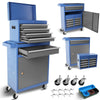 5-Drawer Tool Chest on Wheels, Rolling Tool Box & Cabinet w/Classification Box, Lockable Tool Box Organizer Hidden Design