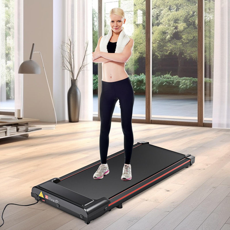 Walking Pad, Portable Under Desk Treadmill for Home Small, Walking Pad Treadmill w/0.6-3.8MPH Speed for Walking Jogging, Remote Control, LED Display, 2.5HP Quiet Motor