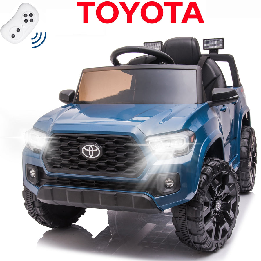 Ride on Truck Cars for Boys & Girls, 12V Toyota Tacoma Kids Ride on Toy with Remote Control, Blue