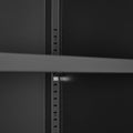 Seizeen Metal Storage Cabinet for Tool Garage Home Improvement, Storage Cabinet with Doors and Shelves Adjustable, Black