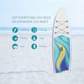 Seizeen Inflatable Paddle Board, 10.6FT Stand Up Paddle Board for Adults & Youth, Non-slip SUP Set with Paddle Pump Backpack Fin Accessories, Up to 300LBS