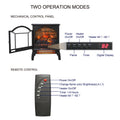 Fireplace Heaters for Inside, Seizeen 1500W Portable Space Heater, 18'' Electric Heater with Remote Control, 64F to 82F Temperatur Adjustable, Shutoff Safety Protection for Home Room