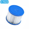 4 Packs Hot Tub Filters for Seizeen 73'' 82'' Inflatable Hot Tub, Screw Inner Dia 2.32''