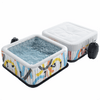 Hot Tub, Inflatable Hot Tub, Portable Hot Tub for Home Spa, Outdoor Blow Up Hot Tub W/Jets