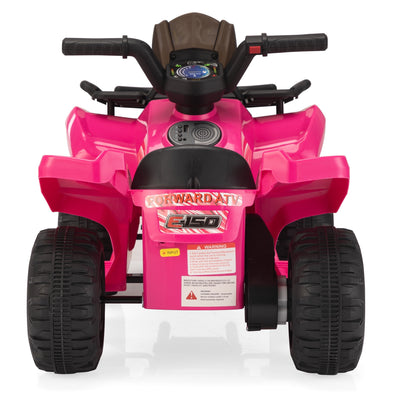 6V Ride On Car, Seizeen Electric ATV w/Music Player, Camo Pink Battery 4 Wheeler Quad Bike, Kids Ride On Toy as Gift for Boys/Girls