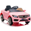 Kids Ride On Cars, Seizeen 12V Battery Powered Ride On Toys, Electric Ride On Truck for Age 3-6 Girls & Boys, Sports Car Ride On W/Remote Control LED Lights MP3 Player, Pink