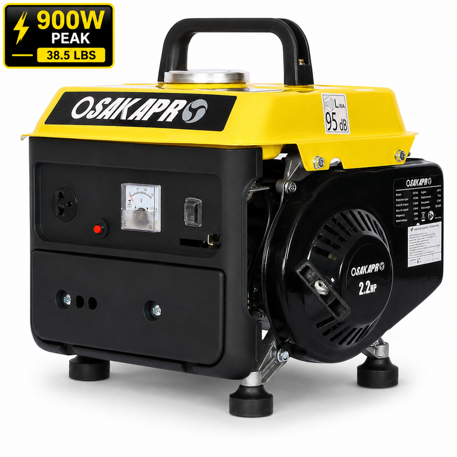 Portable Generator Gas Powered, Home Backup Generator Low Noise, 71CC Powerful Generator Portable w/Handle, 38.5lbs Light Weight Generator 2-stroke Engine