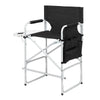 Directors Chair for Tall People, 41" Tall Outdoor Foldable Chairs with Side Table Storage Bag, Bar Height Portable Makeup Artist Chair, Director Folding Chair for Camping Fishing