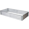 Seizeen Galvanized Planter Box, Square Metal Raised Garden Bed for Outdoor, 6 x 3 x 1Ft