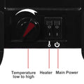 Electric Fireplace Heater, 18" Freestanding Fireplace Stove, 1400W Portable Space Heater for Home Room Office W/Anti-overheating, Adjustable, Virtual Flame