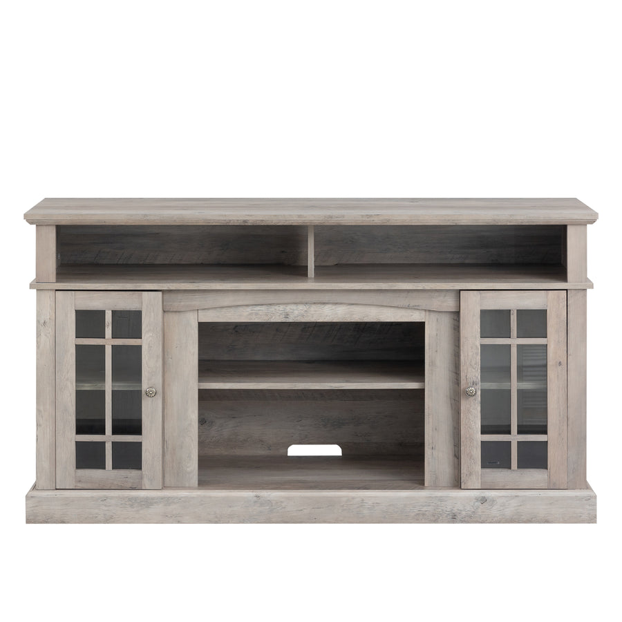 Seizeen Fireplace TV Stand with Storage, for TVs up to 65 inches, Entertainment Center with Fireplace, Media Console Cabinet for Living Room, 58 Inch, Gray, L0480