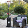 Seizeen Outdoor Patio Heater with Propane, 48000BTU Powerful 87¡¯¡¯ Tall Outdoor Heater with Wheels for Garden Porch Poolside, with Small Table