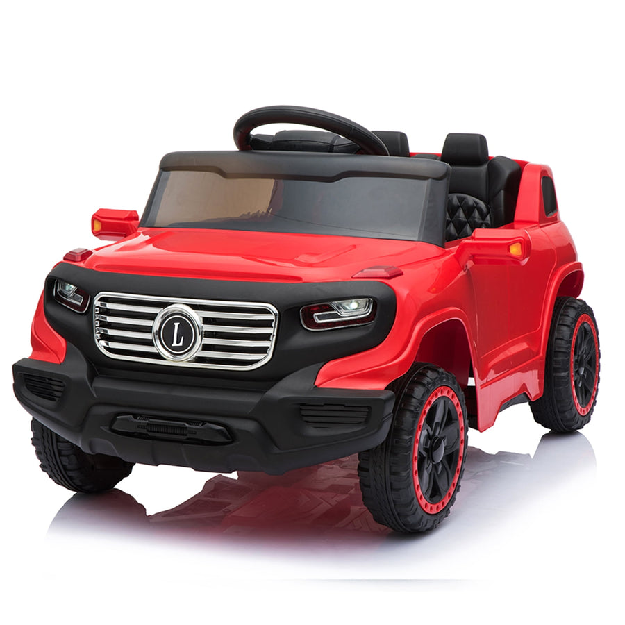 Seizeen 6V Powerful Electric Ride On for Kids, Red Riding Toys Truck as Gift for 2-5 Years Old Girls, Battery Powered, Remote Control, 3 Speeds, MP3 Player, LED Lights