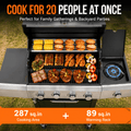 3-Burner Propane Gas Grill with Side Burner, 40,500 BTU Stainless Steel Outdoor BBQ Grill, 465 Sq. In. Cooking Area, Electronic Ignition and Side Table for Patio Backyard