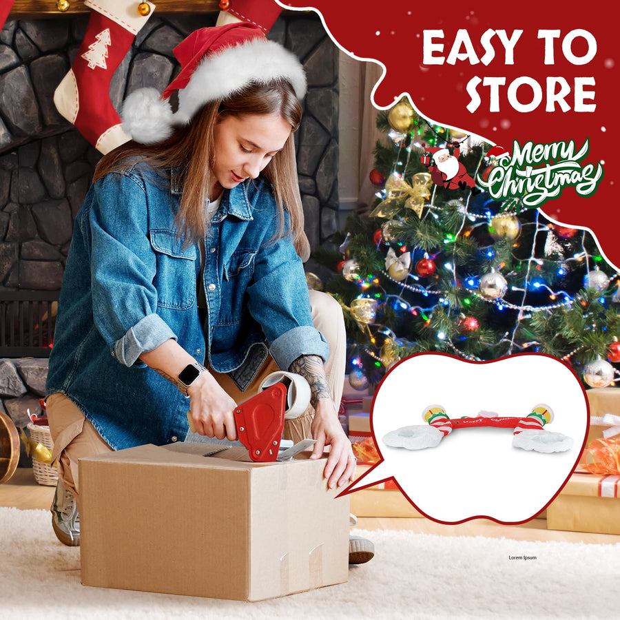 8.9FT Christmas Inflatables Decoration, Outdoor Lighted  Inflatable Santa Claus Christmas Arch with 10pcs LED String Lights, Quick Assembly Home Yard Décor Waterproof with Electric Air Fan