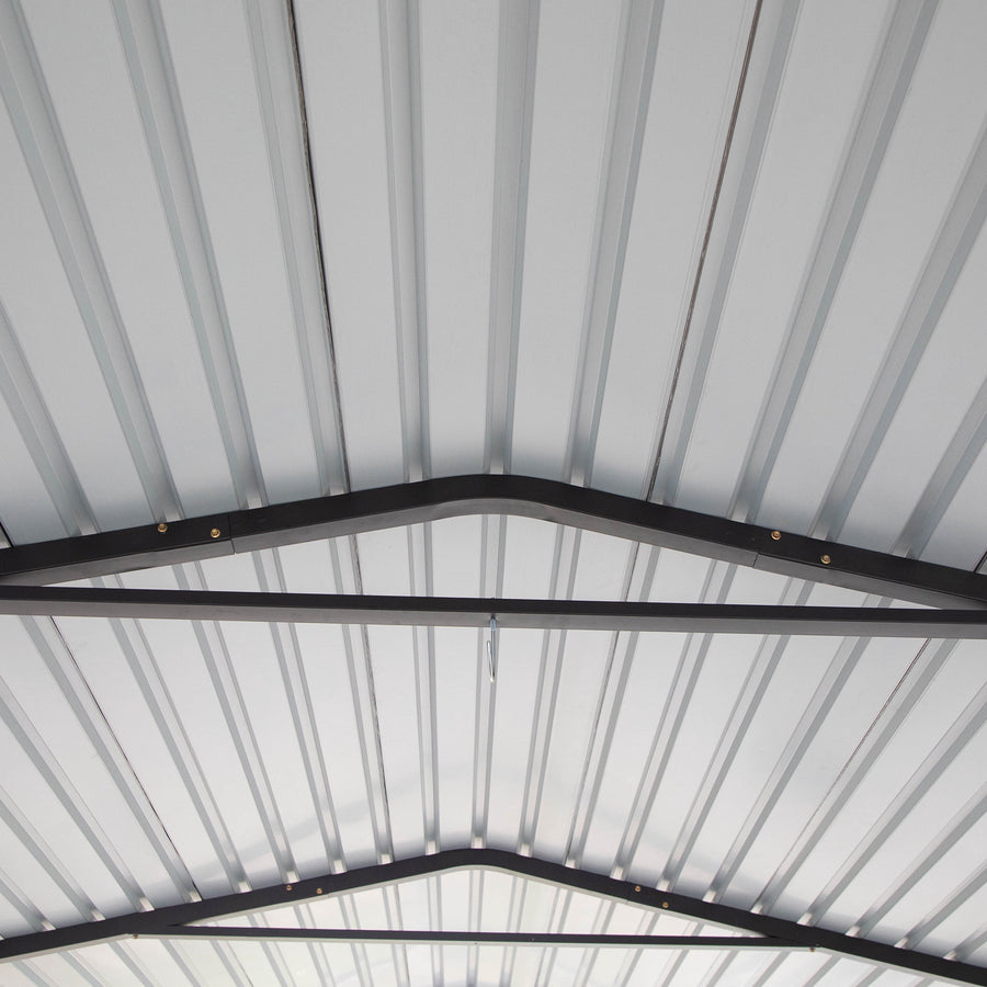 12 x 20ft Carport Galvanized Steel, Heavy Duty Carport Shelter for Outdoor, All-Steel Tent with Extra Support Pole, Weatherproof Roof, Car Boat Tractor ATV RV Shelter