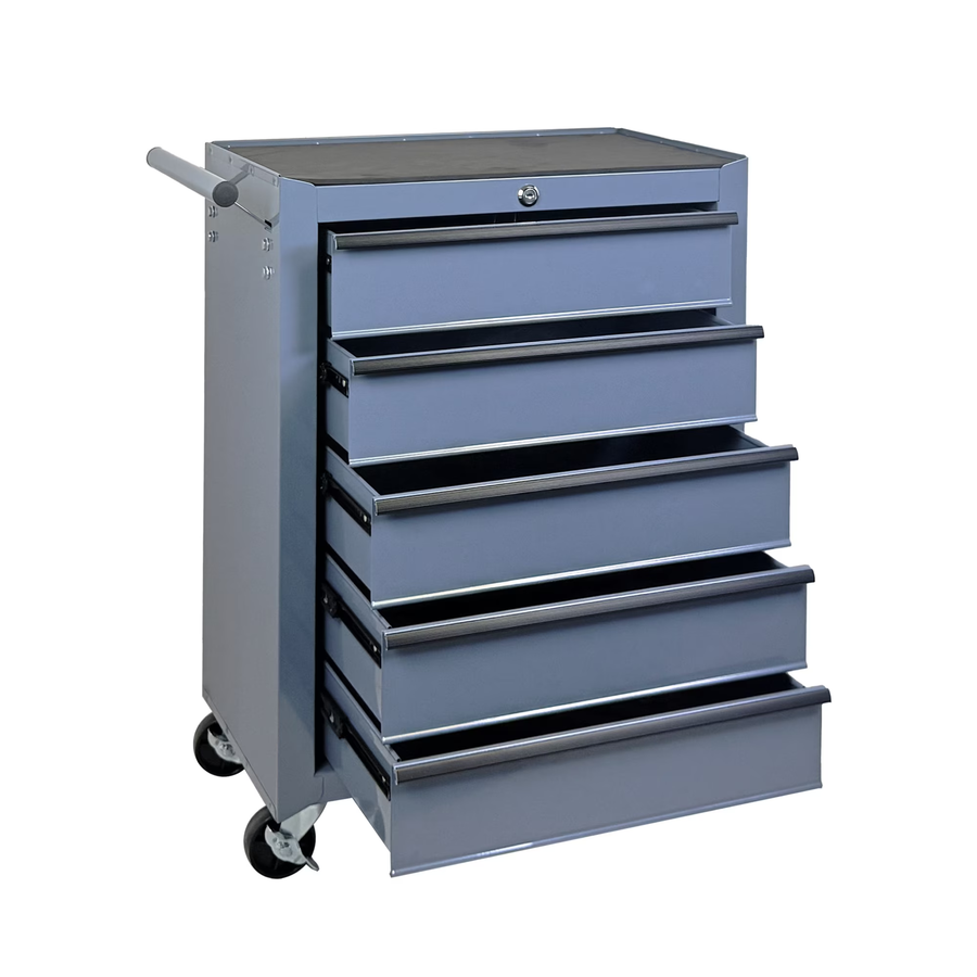 Seizeen Rolling Tool Box, 5-Drawer Tool Chest with Universal Lockable Wheels, Multifunctional Tool Cart Organizer Cabinet