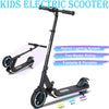 Electric Scooter for Kids Aged 6-14, Seizeen 150W Foldable Scooter for Boys and Girls, Colorful Rainbow Light, LED Display, Adjustable Height 33.6-38.4'', Max 9.3MPH, Ages 6+ Christmas Birthday Gifts