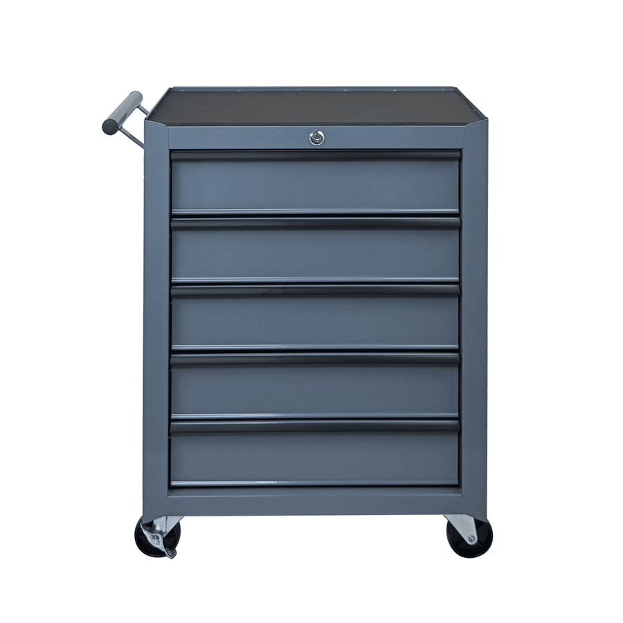 Seizeen Rolling Tool Box, 5-Drawer Tool Chest with Universal Lockable Wheels, Multifunctional Tool Cart Organizer Cabinet
