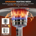 Seizeen Patio Heater for Outdoor Use, 50000BTU Outdoor Propane Umbrella Heater with Automatic Shutdown Protection, Portable Design on Wheels for Porch Poolside Rattan Furniture, MAX 300sq.ft