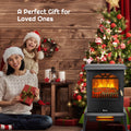 1500W Electric Heaters for Home, Seizeen 22"H Compact Electric Fireplace Space Heater, 19-Level Temperature Control System, ETL Certified, Overheating Safety Protection, Virtual Flame