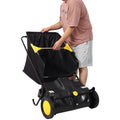 21-Inch Hand Push Lawn Sweeper, Leaf & Grass Collector with 3.5 Cu.Ft Hopper Bag, Adjustable Brush Height, Manual Yard Sweeper for Lawn, Yard & Driveway