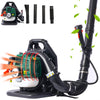 Gas Leaf Blowers, 52CC 2-Cycle Cordless Leaf Blower for Yard, Powerful Backpack Blower with Adjustable Strap & Handle, Extended Wind Tube, Green