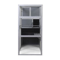 Seizeen Cat House for Outdoor, Catio Enclosure for Cat Wooden Large Kitty Cage , w/Platform, Resting Box, 4-tier Shadow Design, 70''H x 76''W