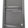 Seizeen Outdoor Chaise Lounge, Patio Lounge Chair with Wheels All Weather, Five-Position Adjustable Lounge Chair for Poolside Deck Porch Backyard, Gray Aluminum Frame Outdoor Furniture
