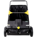 21-Inch Hand Push Lawn Sweeper, Leaf & Grass Collector with 3.5 Cu.Ft Hopper Bag, Adjustable Brush Height, Manual Yard Sweeper for Lawn, Yard & Driveway