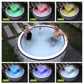 Seizeen Inflatable Hot Tub for 4-6 People, Portable Hot Tub with Colorful Light, Luxurious Home SPA with 150pcs AirJet, 69''Dia, Max 104℉