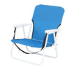 Seizeen Foldable Beach Chair Blue Camping Chair with Shoulder Strap for Outdoor