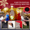 Christmas Inflatables Outdoor Decoration, Seizeen Inflatable Nativity Scene with Lights, Quick Assembly Patio Yard Party Pre-lit Xmas Decoration, 7.5FT