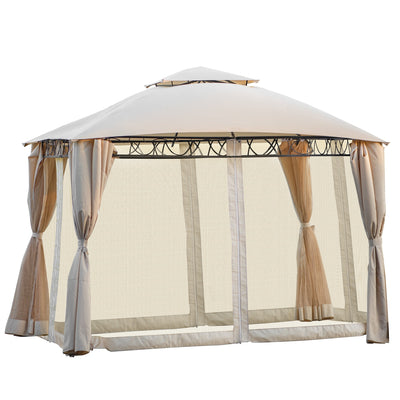 Seizeen Hexagonal 113¡± x 127¡± Gazebo Canopy, Waterproof and UV Resistant with Netting Sidewalls