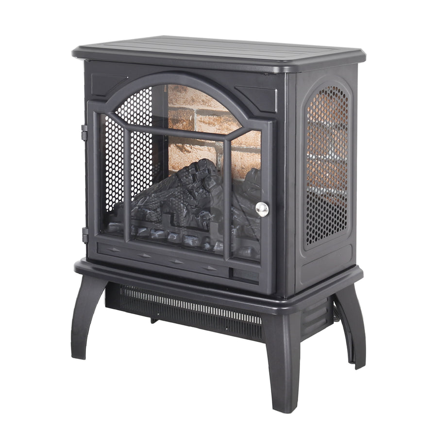 Fireplace Heaters for Inside, Seizeen 1500W Portable Space Heater, 18'' Electric Heater with Remote Control, 64F to 82F Temperatur Adjustable, Shutoff Safety Protection for Home Room