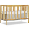 iRerts 5 In 1 Convertible Baby Crib, Wood Convertible Crib Toddler Bed with Wood Legs, Converts from Baby Crib to Toddler Bed, Fits Standard Full-Size Crib Mattress, Easy to Assemble, Black