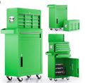5-Drawer Tool Chest on Wheels, 2 In 1 Rolling Tool Storage Cabinet, Tool Organizer for Garage, Workshop, Warehouse & Repair Shop, Green