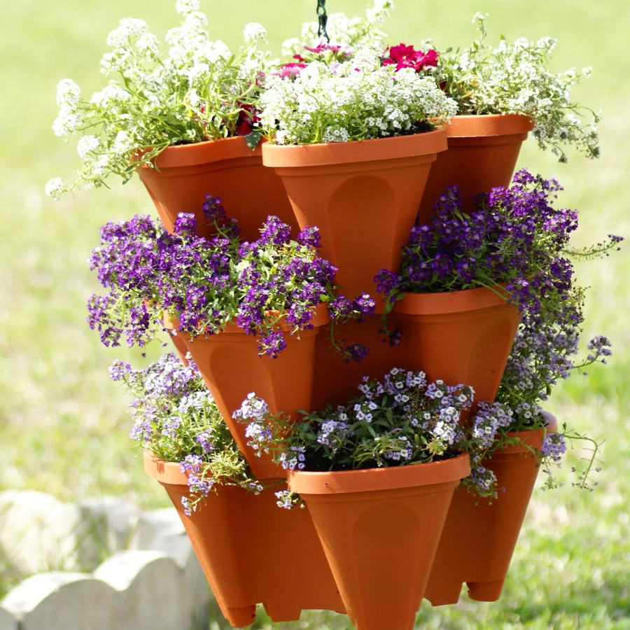 stand stacking planters strawberry planting pots Happy Mother's Day Sale
