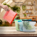 Reusable Silicone Food Storage Bags - Set of 3